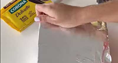 Cubre con papel aluminio